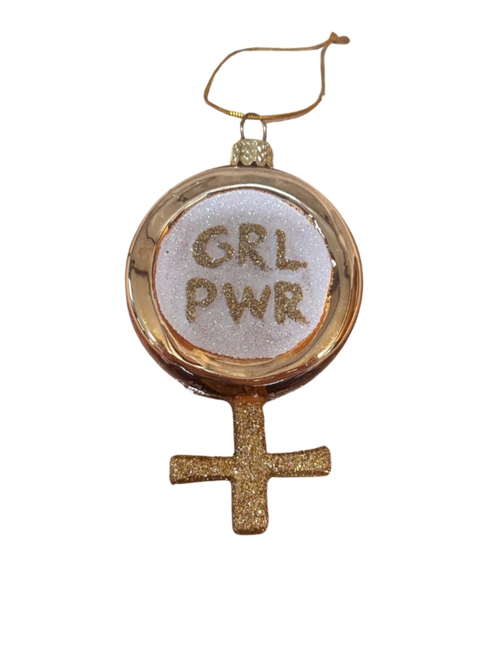 NEW Cody Foster Girl Power Glass Ornament